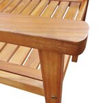 vidaXL Chaises de jardin lot de 2 Bois d'acacia massif Marron