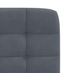 vidaXL Chaises à manger lot de 4 Gris foncé Velours