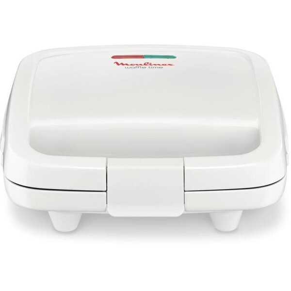 Moulinex wj70112 gaufrier électrique waffle time - blanc