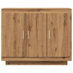 vidaXL Buffet chêne artisanal 92x35x75 cm bois d'ingénierie