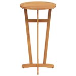 vidaXL Table de bar de jardin Ø60x105 cm Bois d'acacia solide