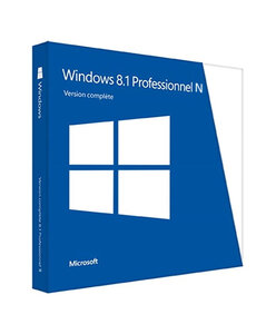 Microsoft Windows 8.1 Professionnel N (Pro N) - Clé licence à télécharger
