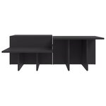 vidaXL Tables basses 2 Pièces gris bois d'ingénierie