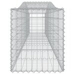 vidaXL Paniers à gabions arqués 5 Pièces 400x50x60/80 cm Fer galvanisé