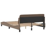VidaXL Cadre de lit sans matelas cappuccino 140x200 cm similicuir