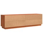 vidaXL Meuble TV Marron 156 x 37 x 45 cm Bois de pin massif