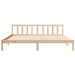 vidaXL Cadre de lit extra long sans matelas 200x220 cm bois massif pin