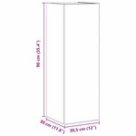 vidaXL Ensemble meuble TV 10 Pièces Chêne Noir Moyen 30 5 x 30 x 90 cm