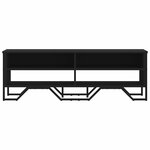 vidaXL Meuble TV noir 122x34x41 cm bois d'ingénierie