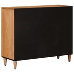 vidaXL Buffet avec porte Naturel 90 x 33 x 75 cm Bois de mangue massif