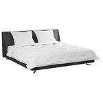 vidaXL Couette avec oreiller 3 pièces Blanc Microfibre
