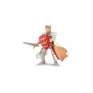 Figurine Chevalier Roi Arthur Rouge 39950 - Héros Légendaire de la Table Ronde