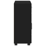 vidaXL Buffet FLORIN Noir 88 5 x 30 5 x 73 cm Bois d'ingénierie