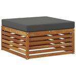 vidaXL Ensemble de canapés d'extérieur 5 pc Naturel et Anthracite