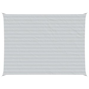 vidaXL Voile d'ombre Gris clair et blanc 6 x 8 m