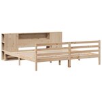 vidaXL Lit bibliothèque sans matelas 180x200 cm bois massif de pin