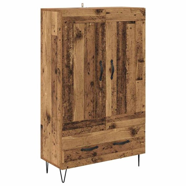 vidaXL Haut Armoire Bois Ancien 69 5 x 31 x 115 cm Bois d'ingénierie