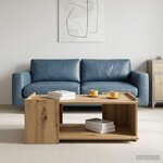 vidaXL Table basse Chêne artisanal 90 x 50 x 33 cm Bois d'ingénierie
