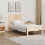 vidaXL Tête de lit murale 95 5x3x60 cm Bois massif de pin