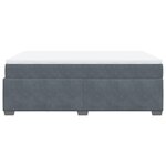 vidaXL Sommier à lattes de lit et matelas Gris foncé 140x190cm Velours