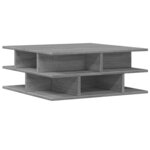 vidaXL Table basse sonoma gris 70x70x29 cm bois d'ingénierie