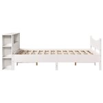 vidaXL Cadre de lit sans matelas blanc 140x190 cm bois de pin massif