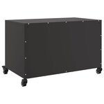 vidaXL Meuble TV noir 68x39x43 5 cm acier