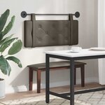 vidaXL Tête de lit suspendue Gris Simili cuir