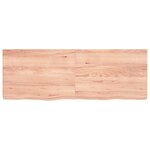 vidaXL Étagère murale marron clair bois chêne massif traité
