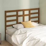 vidaXL Tête de lit Marron miel 146x4x104 cm Bois massif de pin
