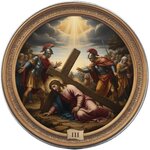 Monnaie JESUS FALLS THE FIRST TIME Station III Via Crucis 1 Oz Argent 1$ USA 2026