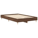 vidaXL Cadre de lit sans matelas chêne marron 135x190 cm