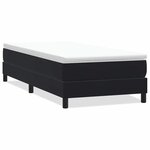 vidaXL Sommier à lattes de lit sans matelas noir 90x220 cm velours