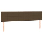 vidaXL Sommier à lattes de lit matelas et LED Marron foncé 160x200 cm