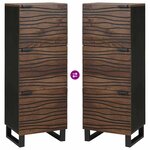 vidaXL Haut Armoire Marron 40 x 33 x 110 cm bois de manguier massif