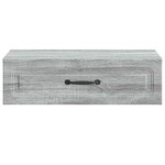 vidaXL Table d'appoint murale Sonoma gris 59 x 34 5 x 17 cm