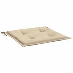 vidaXL Coussins de chaise jardin lot de 4 beige 40x40x4cm tissu oxford