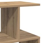 vidaXL Tables de chevet 2 Pièces chêne artisanal bois d'ingénierie