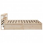 vidaXL Cadre de lit avec tête de lit 140x200 cm bois de pin massif