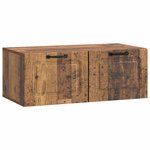 vidaXL Meuble TV mural Bois ancien 78 5 x 41 x 30 cm Bois d'ingénierie