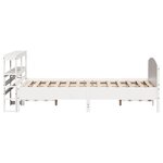 vidaXL Cadre de lit sans matelas blanc 120x200 cm bois de pin massif