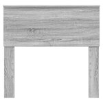 vidaXL Tête de lit Gris Sonoma 75 cm Bois d'ingénierie