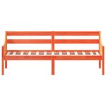 vidaXL Lit de jour sans matelas cire marron 90x190 cm bois pin massif