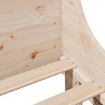 vidaXL Cadre de lit sans matelas 135x190 cm bois de pin massif