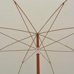 vidaXL Parasol de jardin avec mât en acier 300 cm sable