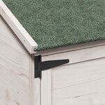 vidaXL Abri de jardin Blanc 59 5 x 56 x 176 5 cm Bois de Sapin Massif
