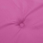 vidaXL Coussins de chaise à dossier bas lot de 2 rose tissu