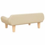 vidaXL Canapé pour enfants crème 70x40x24 cm tissu