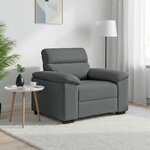 vidaXL Fauteuil gris foncé 100x81x84 cm tissu