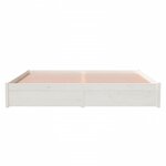 vidaXL Cadre de lit Blanc Bois massif 180x200 cm Super King
